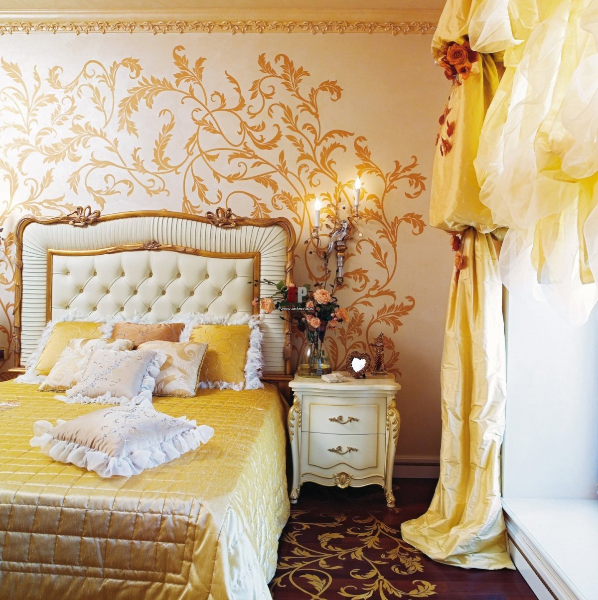 Золотые шторы