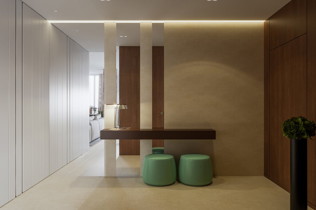 Сочетание декоративного камня и декоративной штукатурки