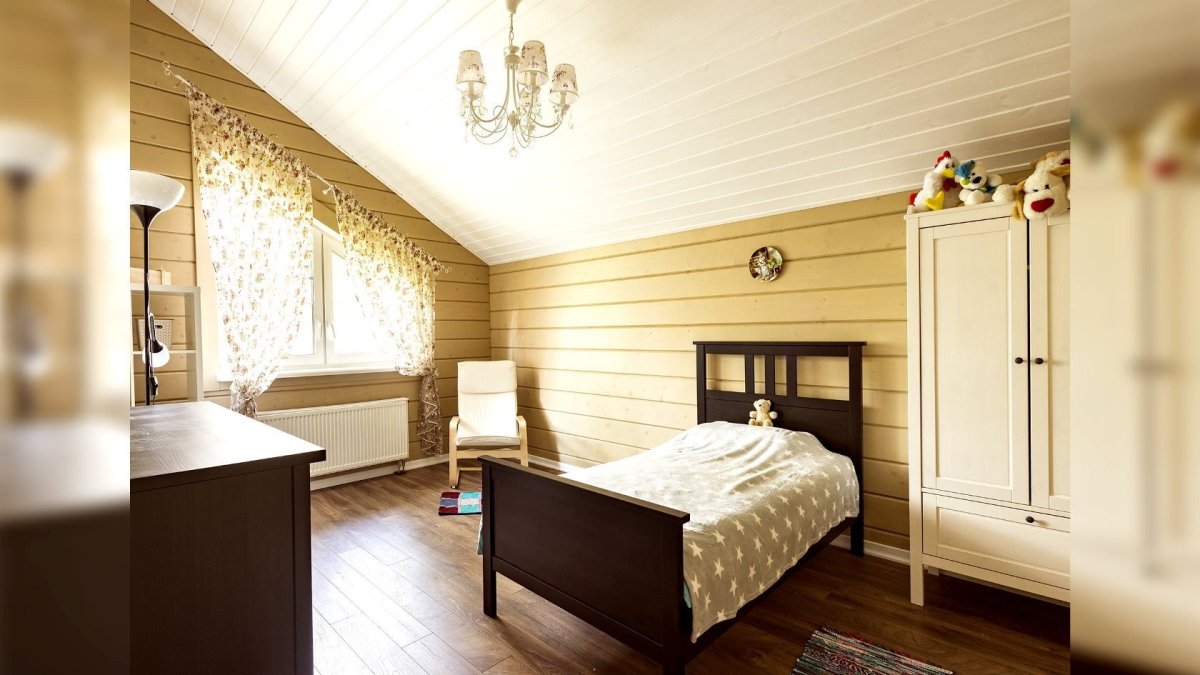 Имитация бруса внутри Тиккурила