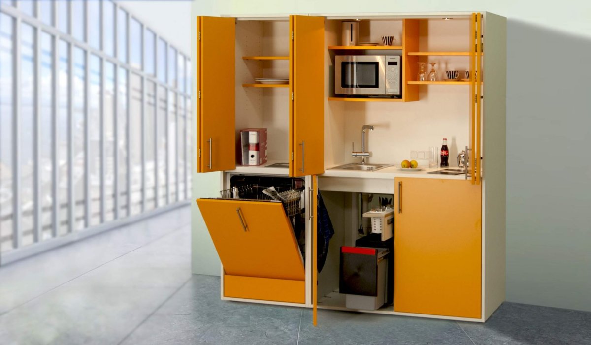 Мини компактные кухни