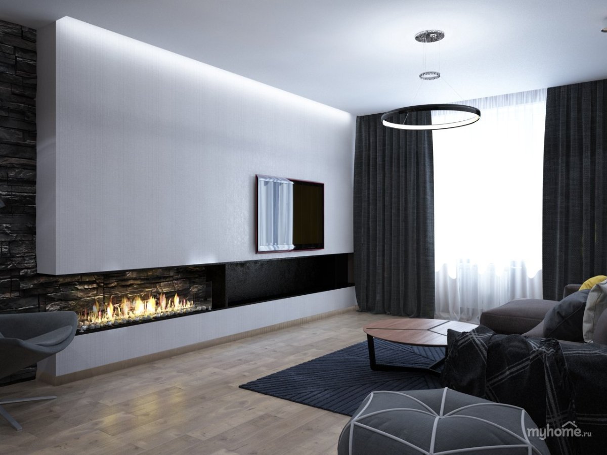 Минимализм в гостиной