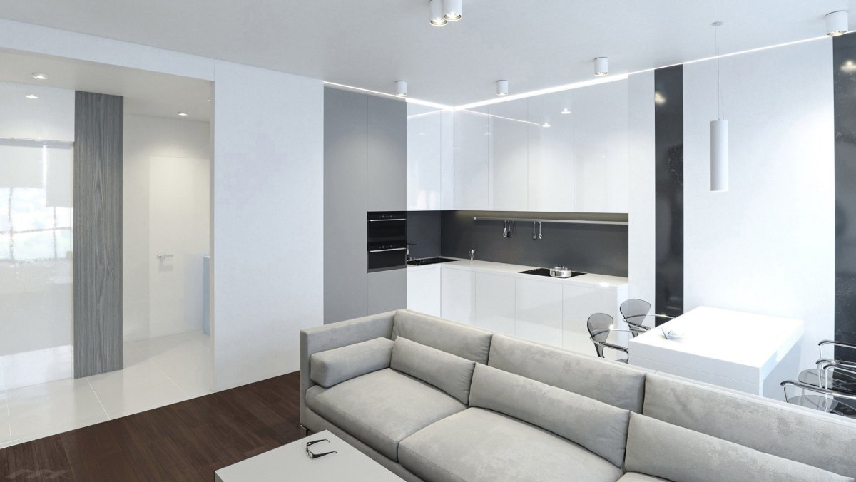 Гостиная в современном стиле Минимализм