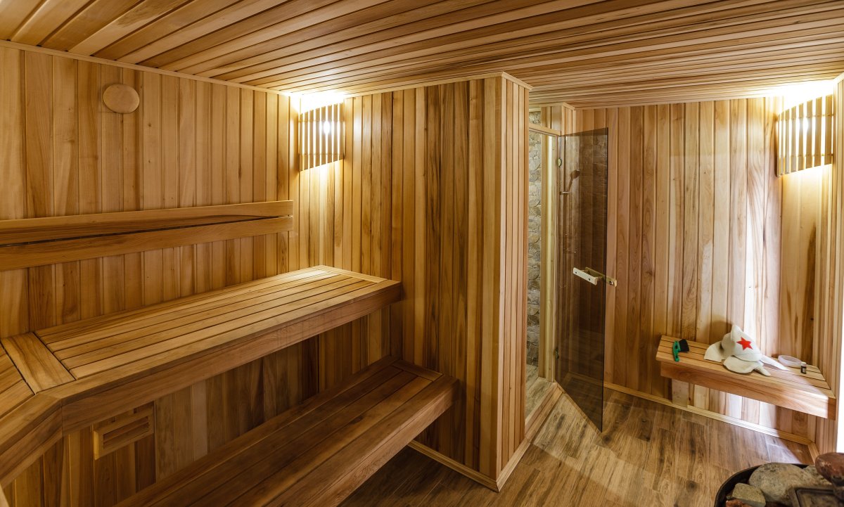 Шведские бани внутри