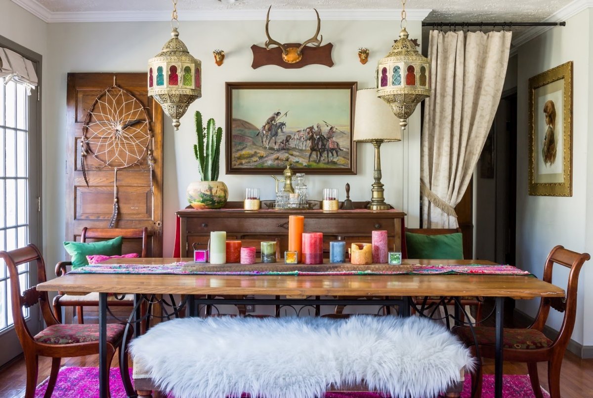 Восточный бохо Шик интерьер