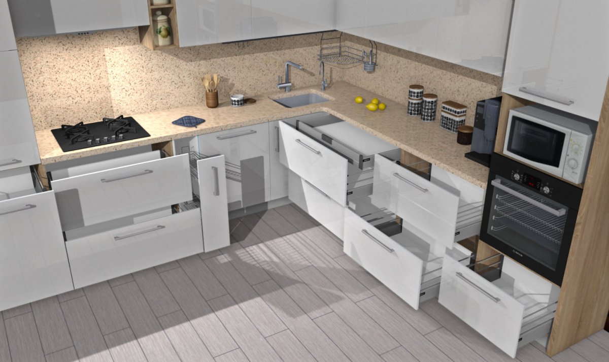 Кухни с фасадами Эггер 1122