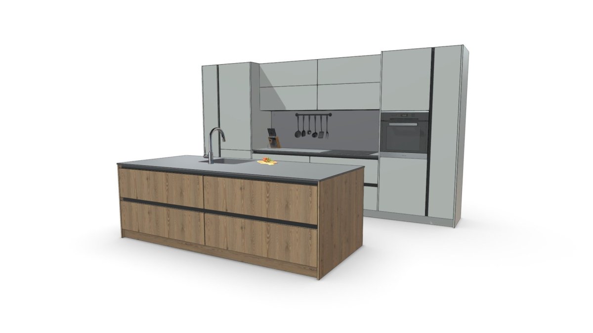 Кухонный гарнитур скеч ап