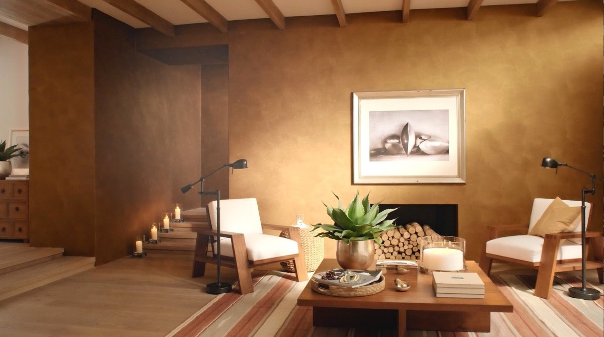 Стена в деревенском стиле