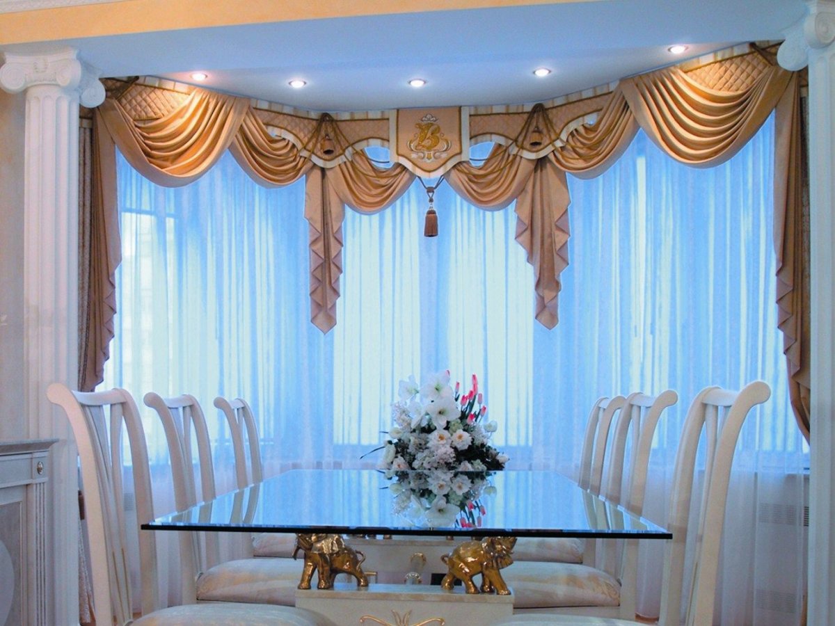 Ламбрекен из портьерной ткани