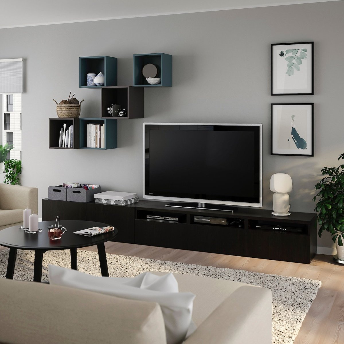 Икеа гостиная БЕСТО