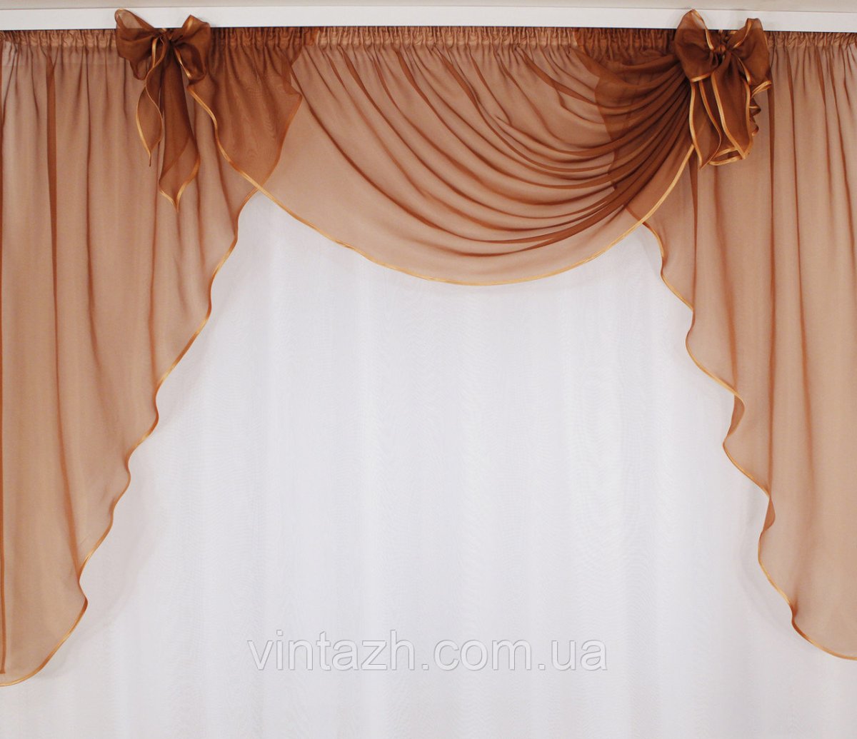 Австрийская штора с ламбрекеном