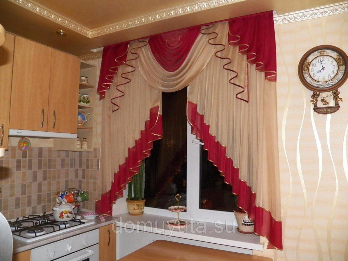 Французская штора с ламбрекеном