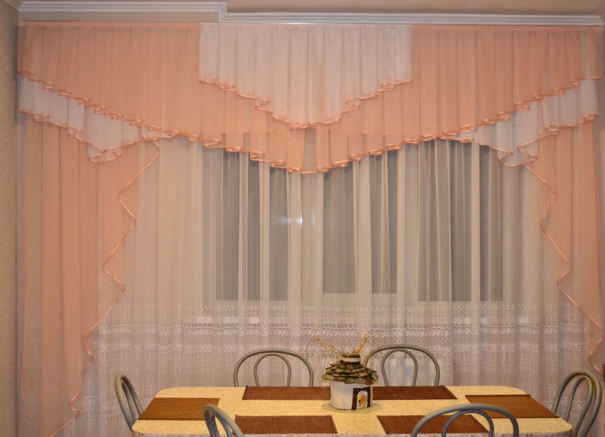 Красивые ламбрекены для кухни