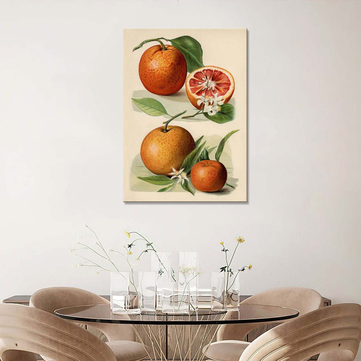 Фреска на стену в кухню