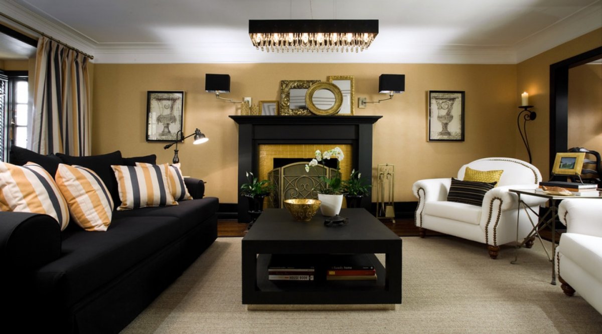 Black and Gold Room