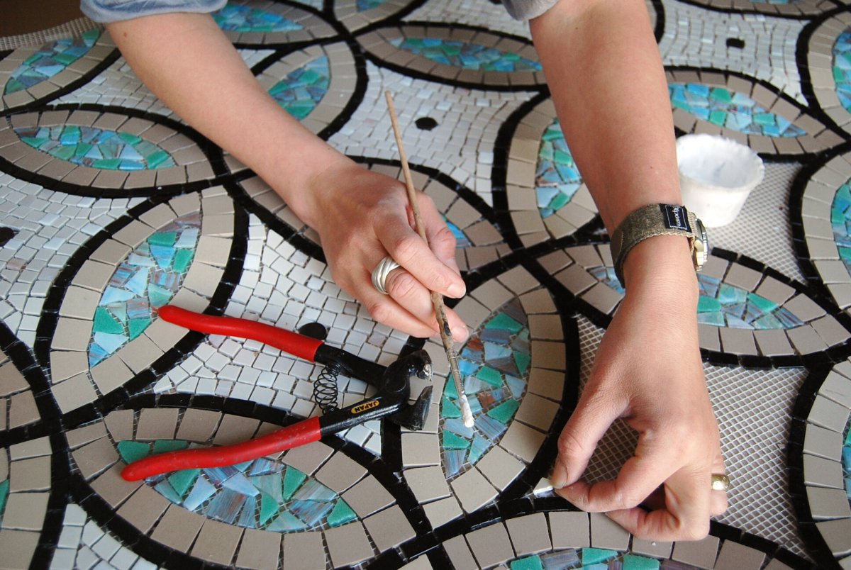 Трафарет для мозаики из плитки