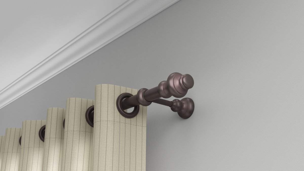 Карнизы стеновые для штор пластиковые