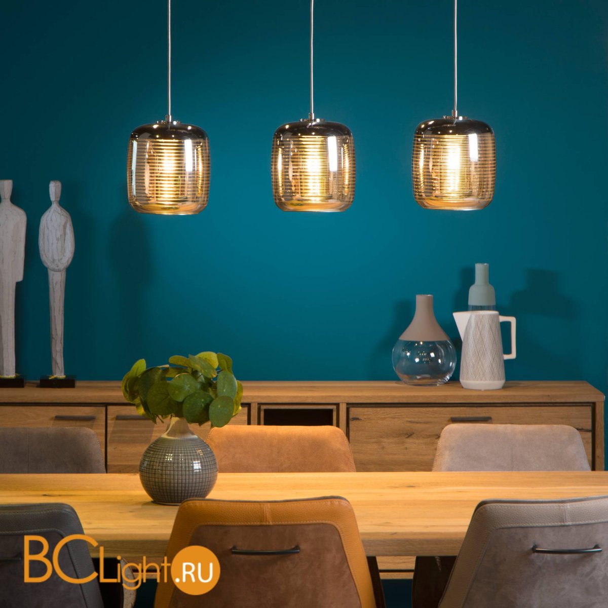 Светильники над кухонным столом