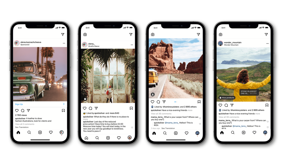 Мокап айфон Инстаграм