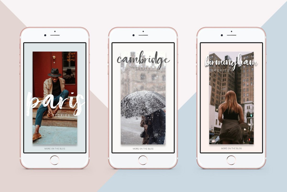 Мокап хайлайтов инстаграма PSD