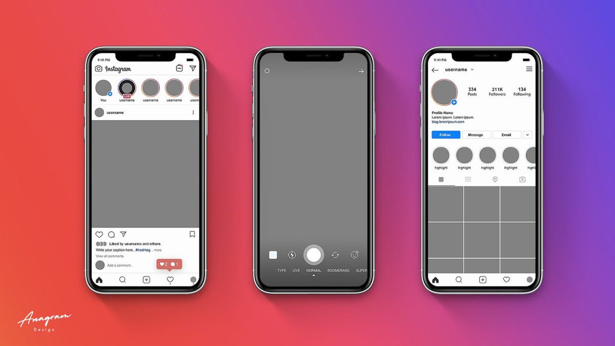 Мокап Instagram 2020