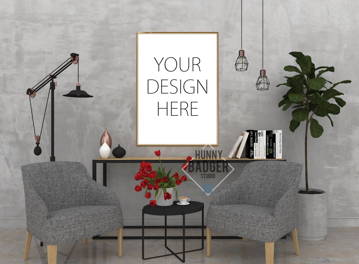 Мокап интерьер