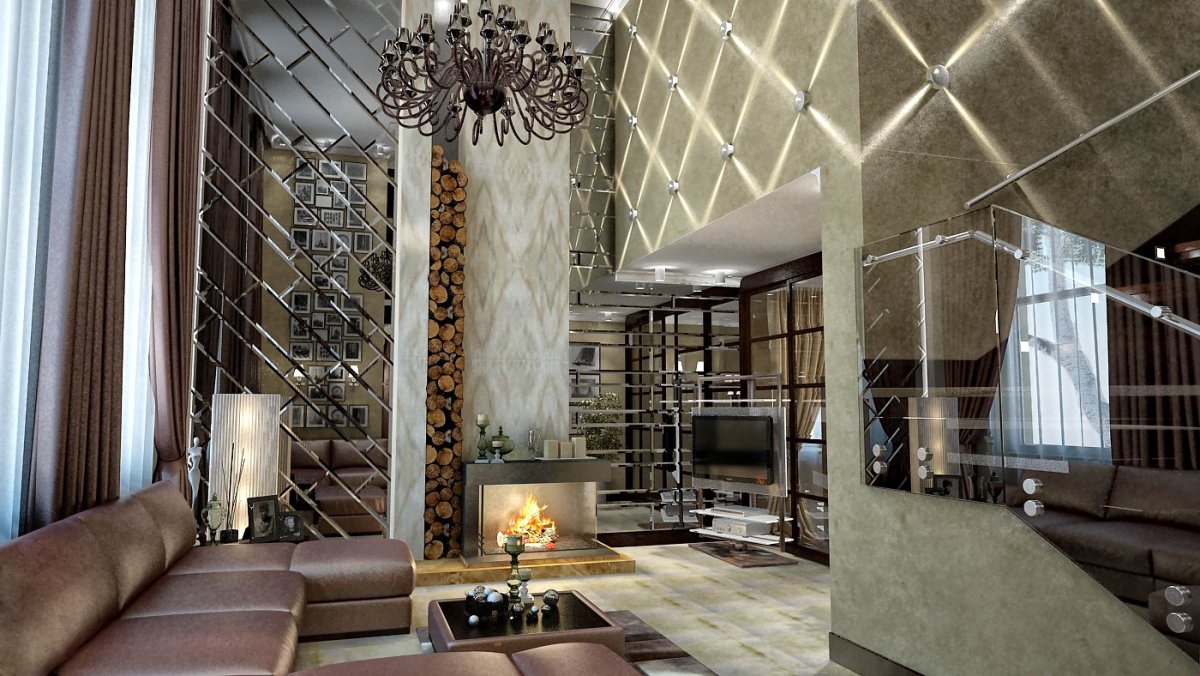 Зеркальное панно на стену