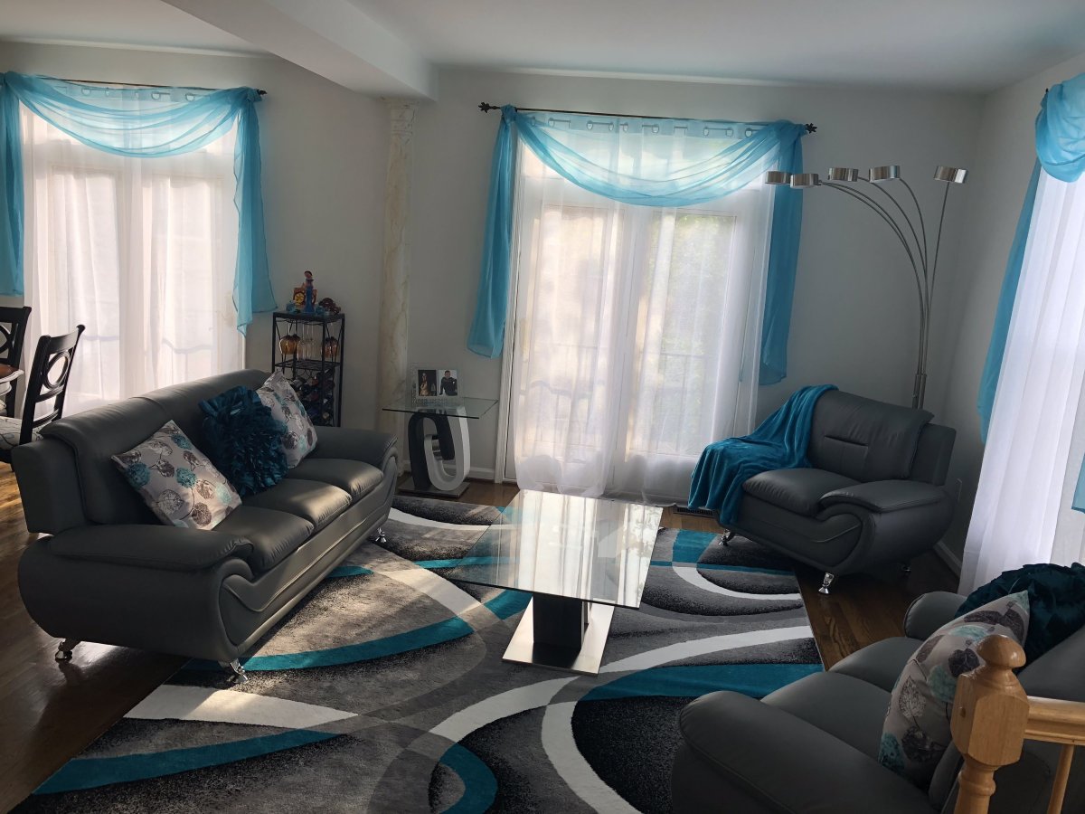 Бирюзовые шторы