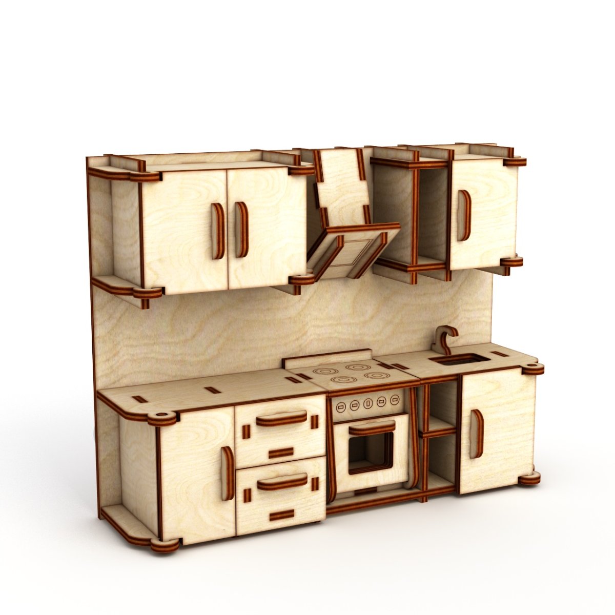 Кухонный гарнитур из фанеры