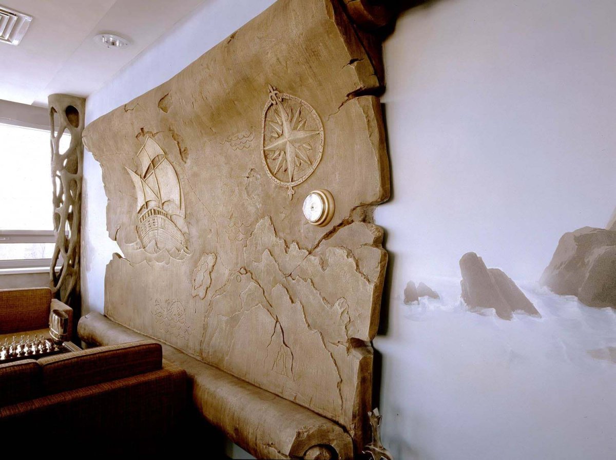 Отделка под скалу