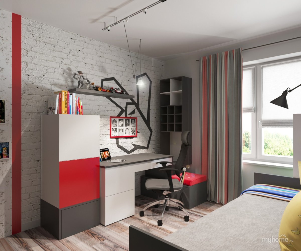 Детская комната в стиле гараж