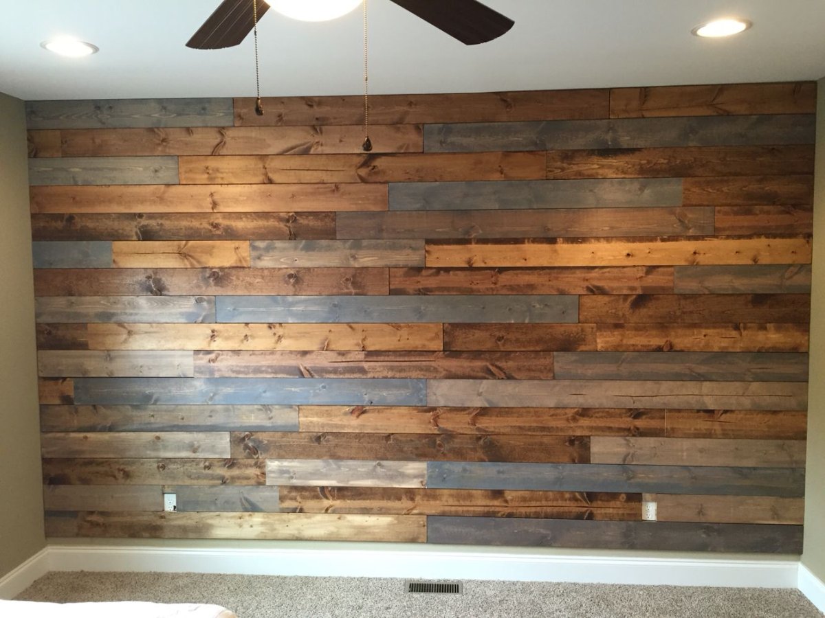 Отделка деревянными дощечками