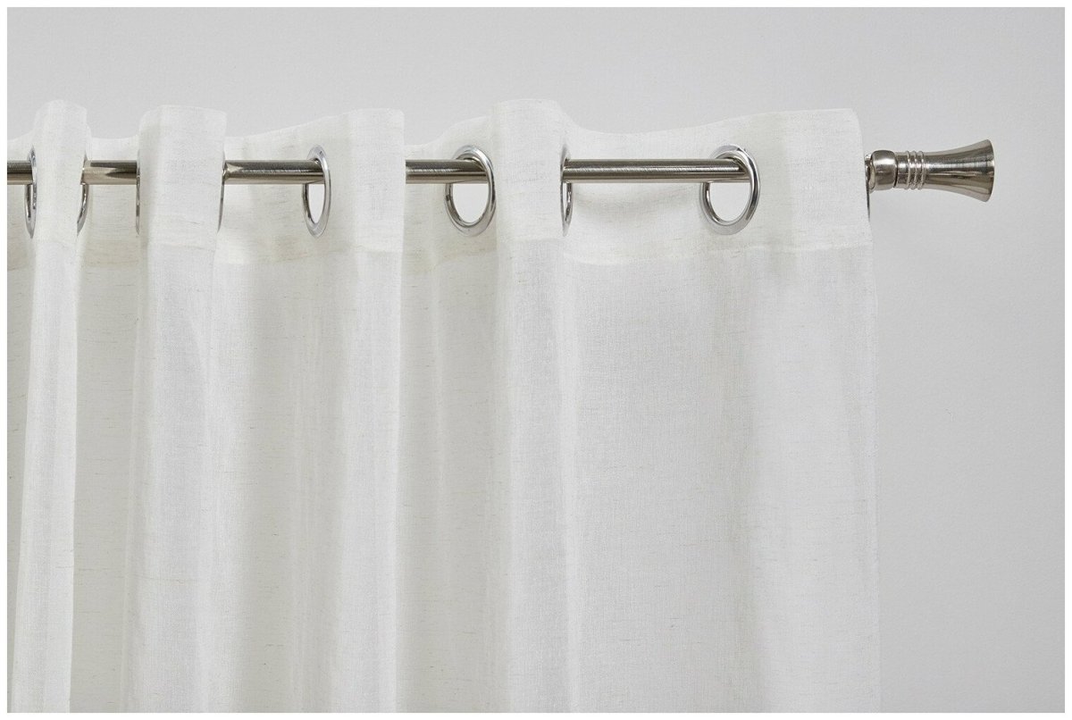 Тюль на крючках, портьера на люверсах