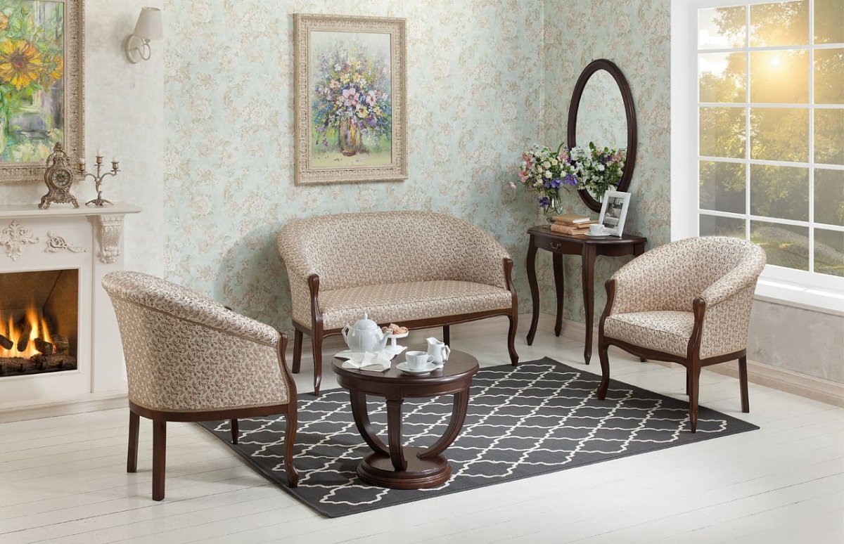 Гостиная с двумя креслами