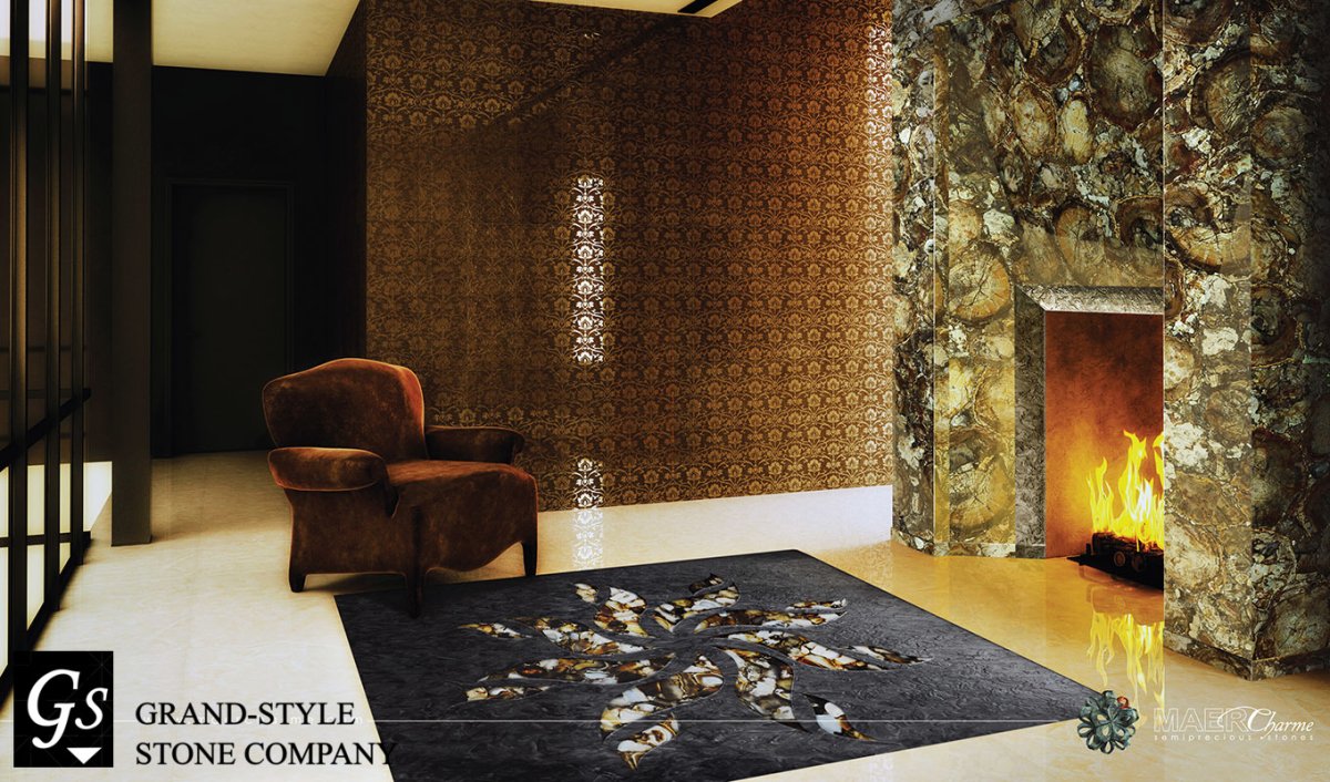 Каменный шпон мрамор Оникс