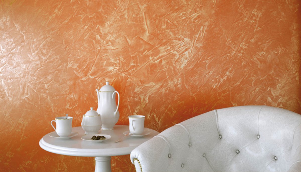 Венецианская штукатурка мокрый шелк