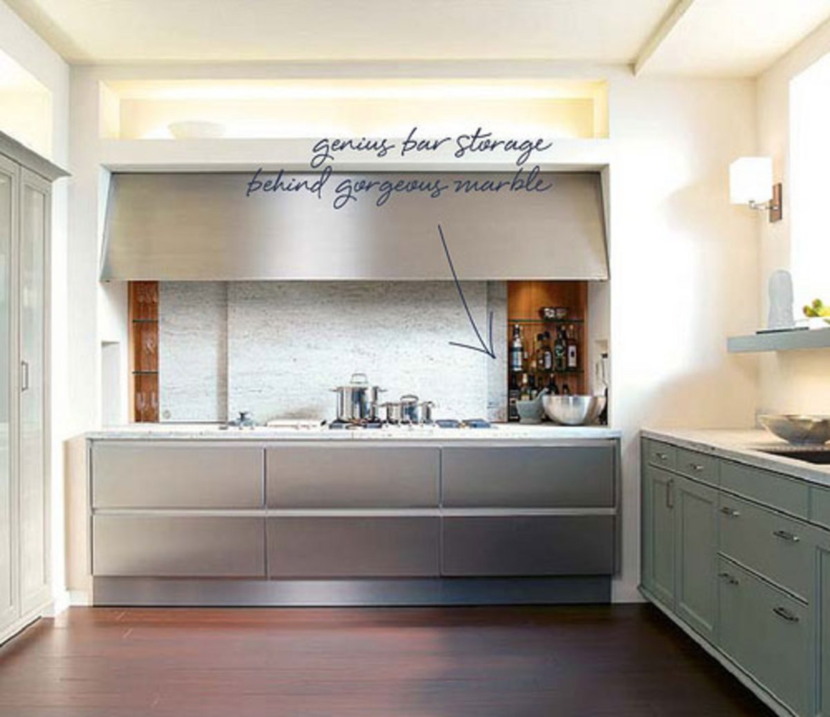 Сдвижной кухонный фартук