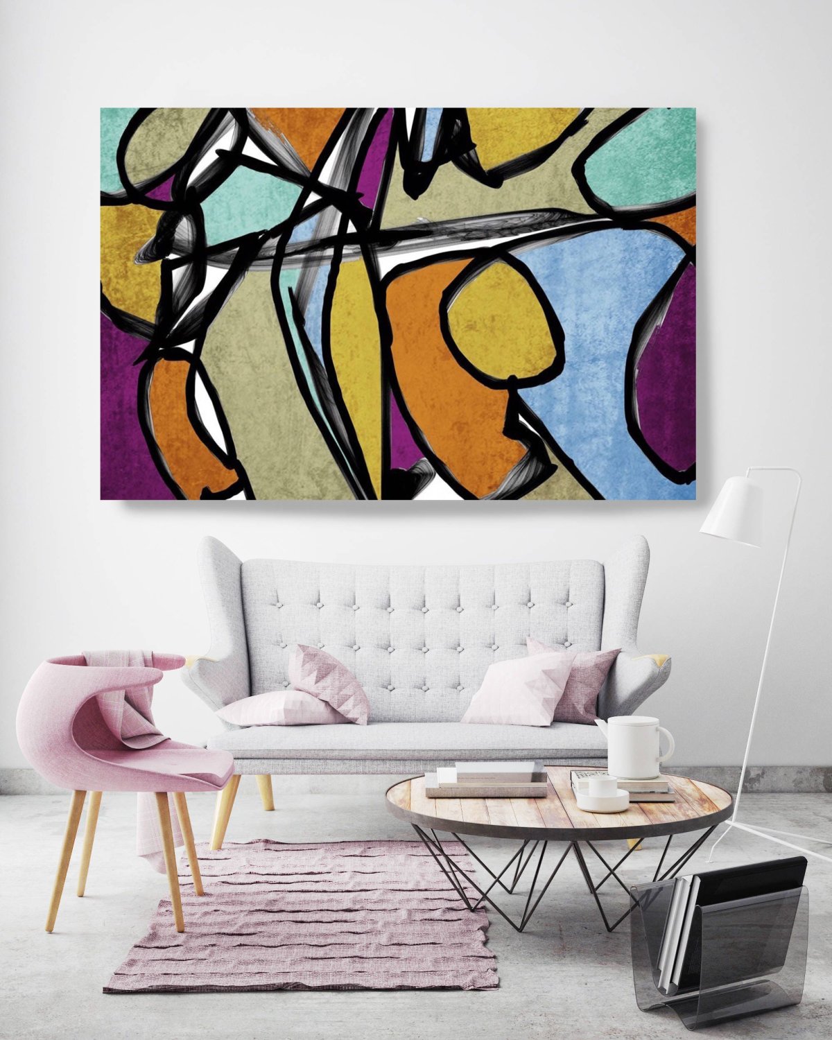 Картины на стене в интерьере