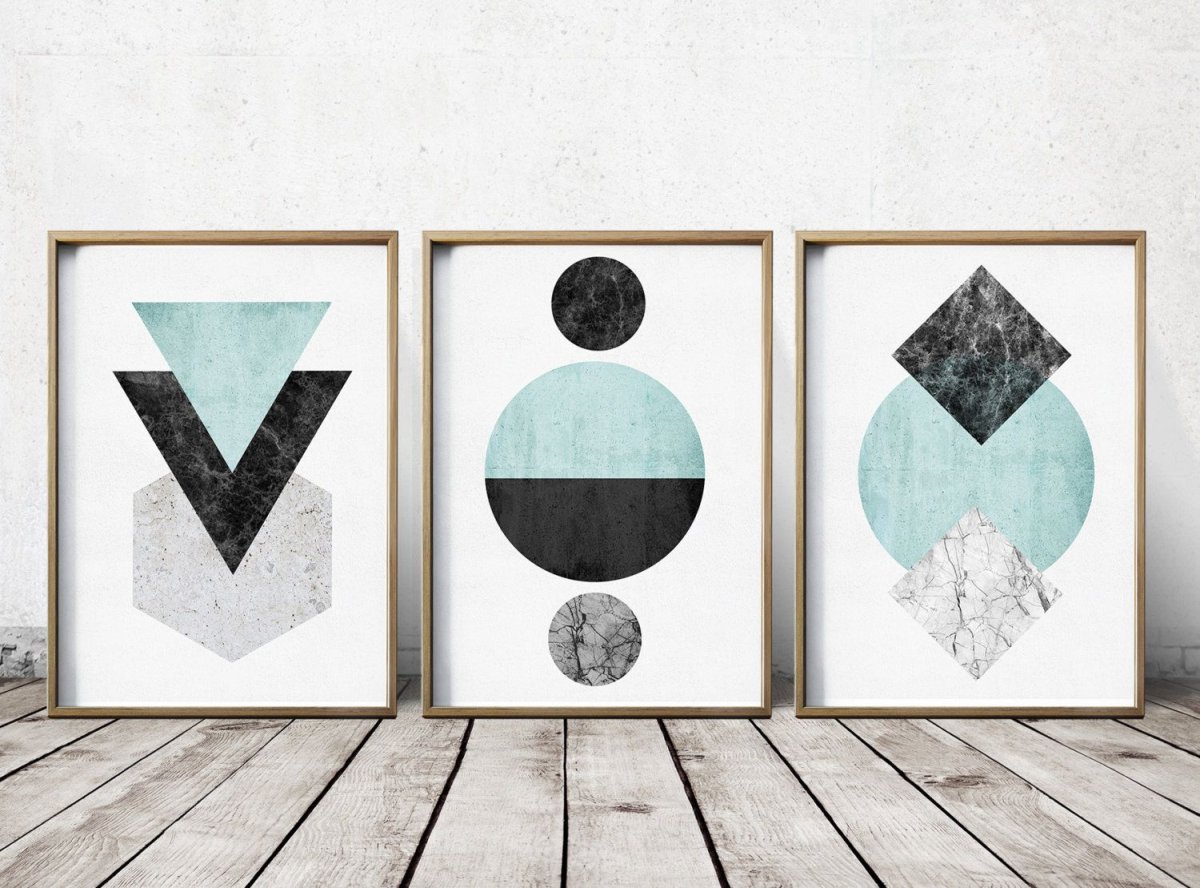 Геометрический узор на стене