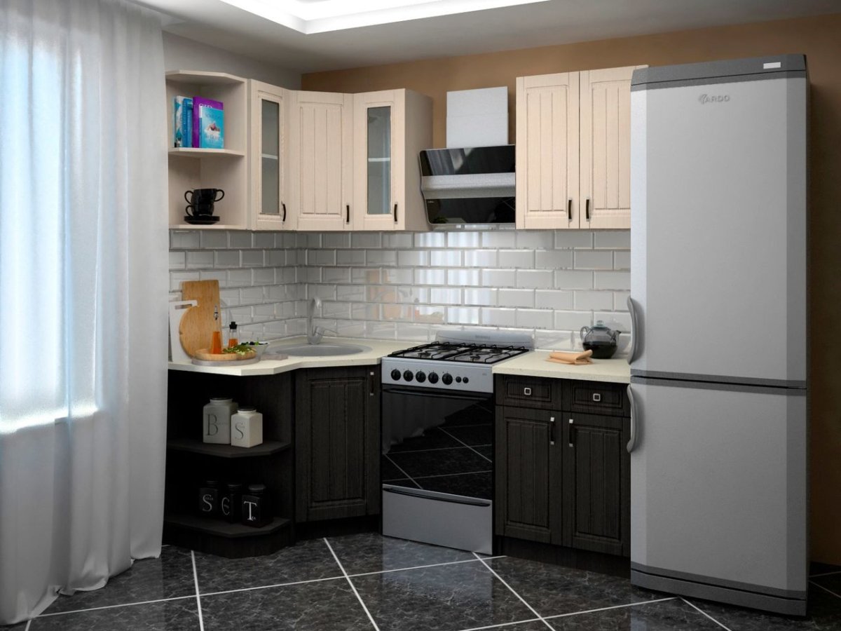 Модульный кухонный гарнитур угловой