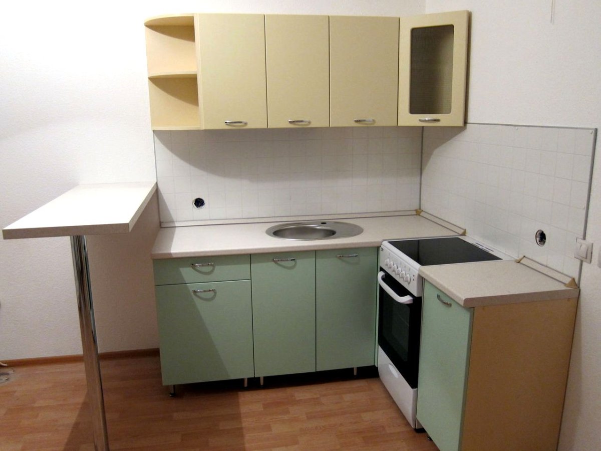 Маленькие угловые кухни для маленькой кухни