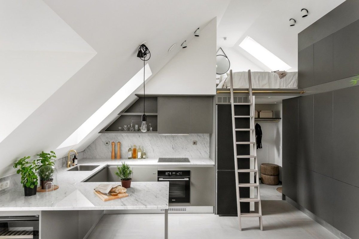 Двухуровневая студия 20 кв высота 3.2