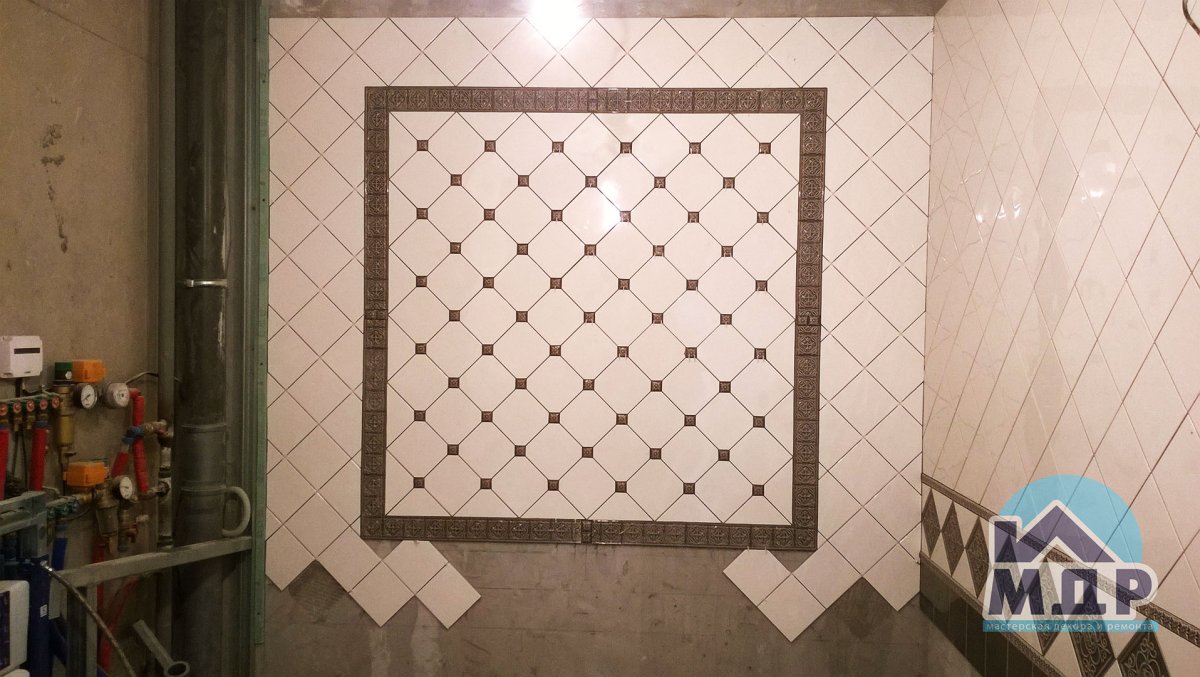 Укладка плитки 60х60 на стену