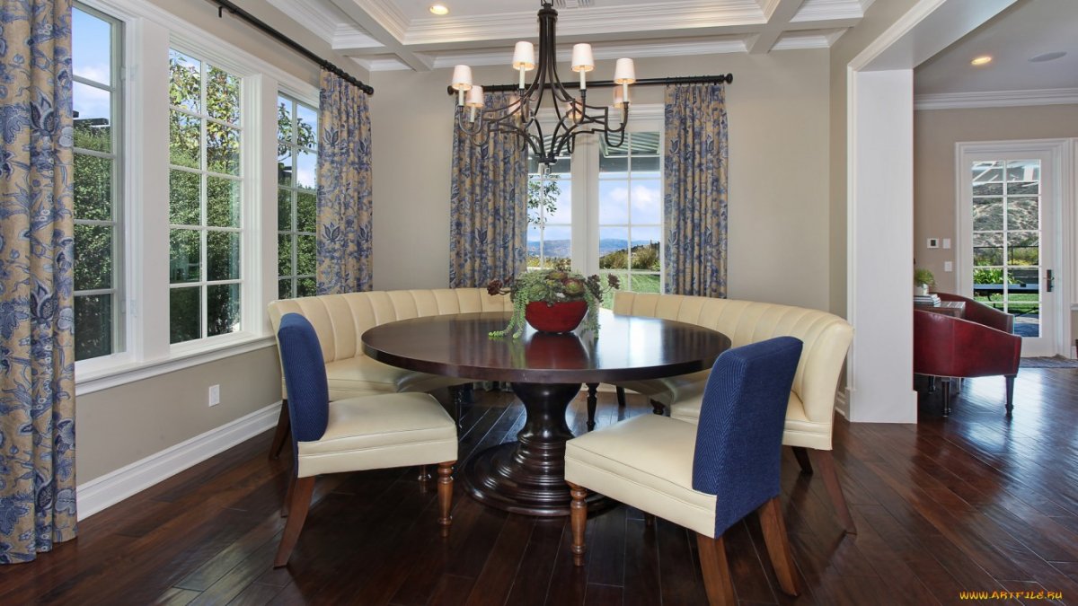 Обои для кухни столовой