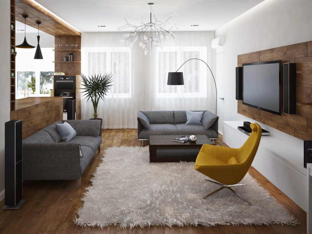 Элитные гостиные в современном стиле