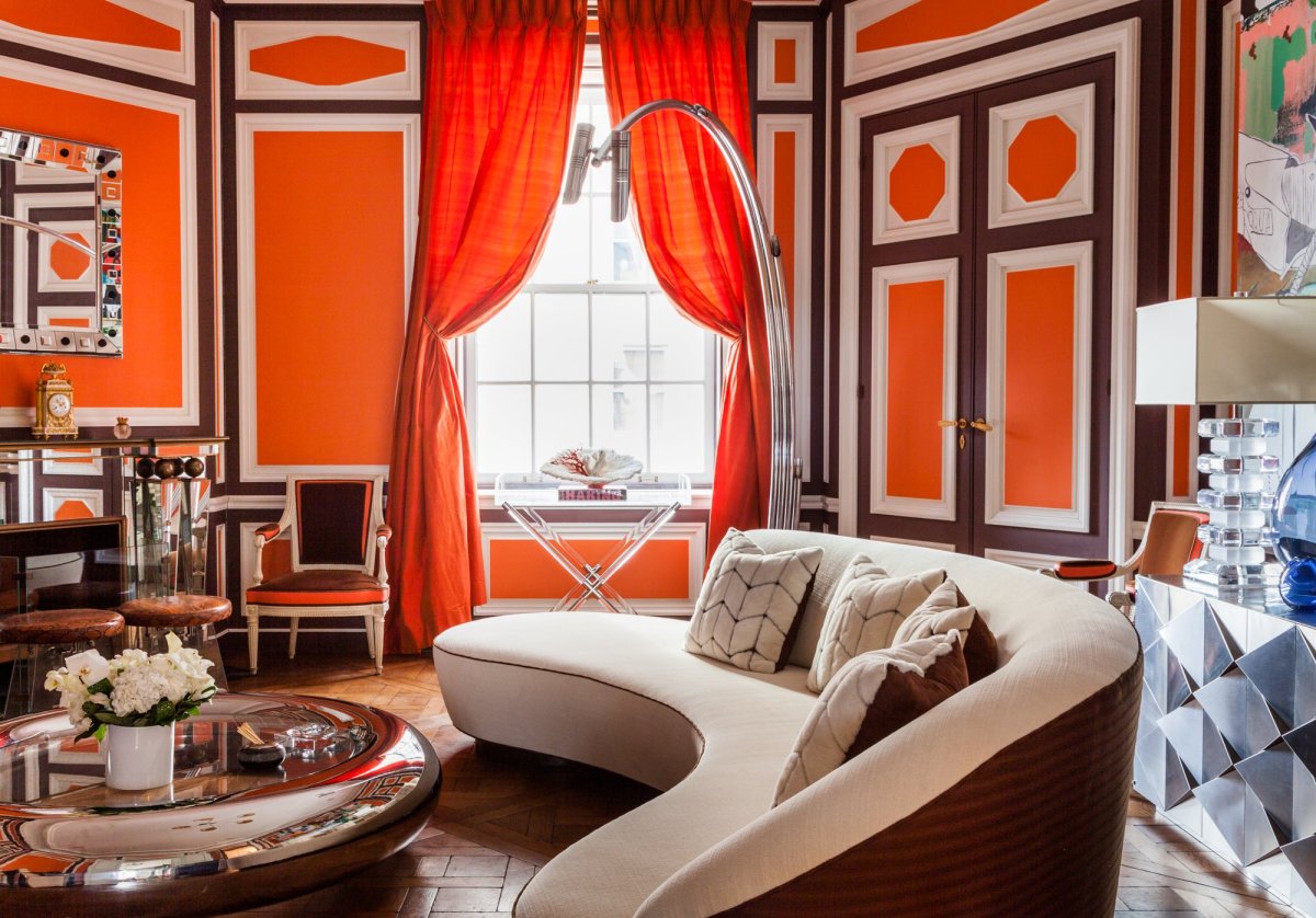 Цвет терракота n405 в интерьере