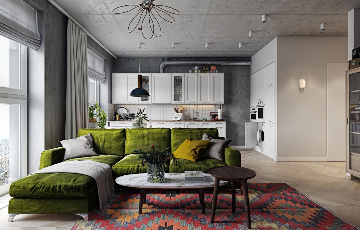 Гостиная икеа в интерьере