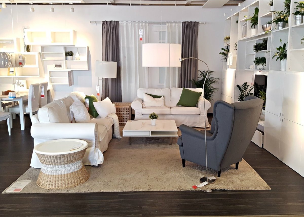 Кухня гостиная икеа