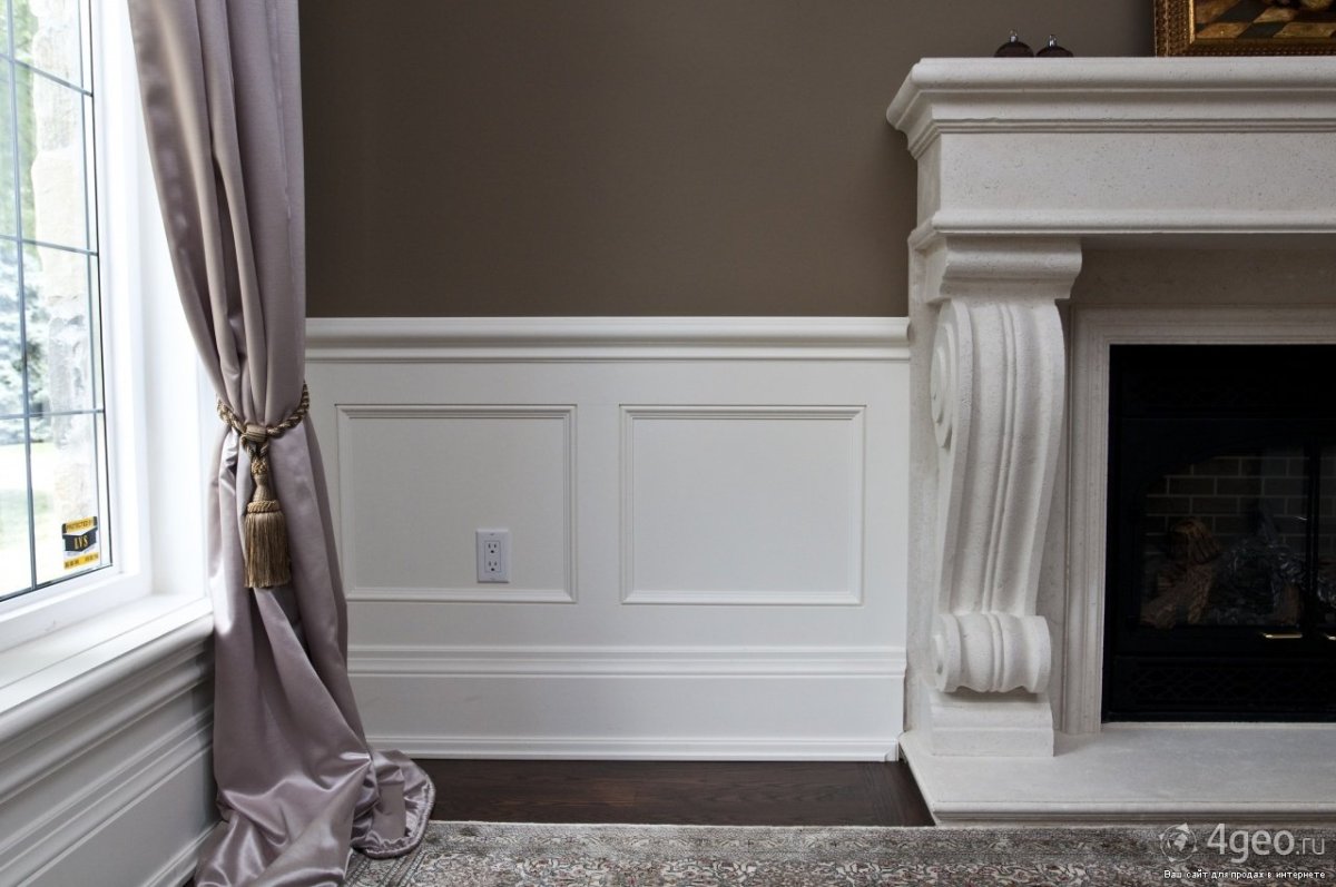 Контрастный плинтус в интерьере