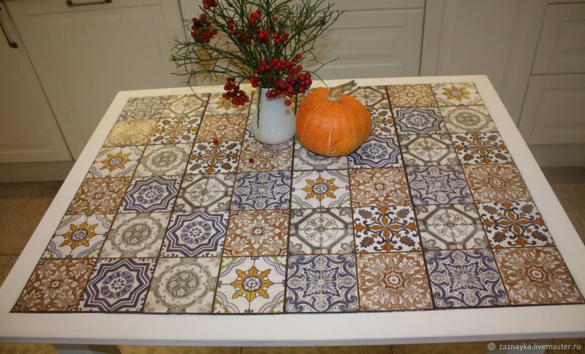 Столешница из плитки