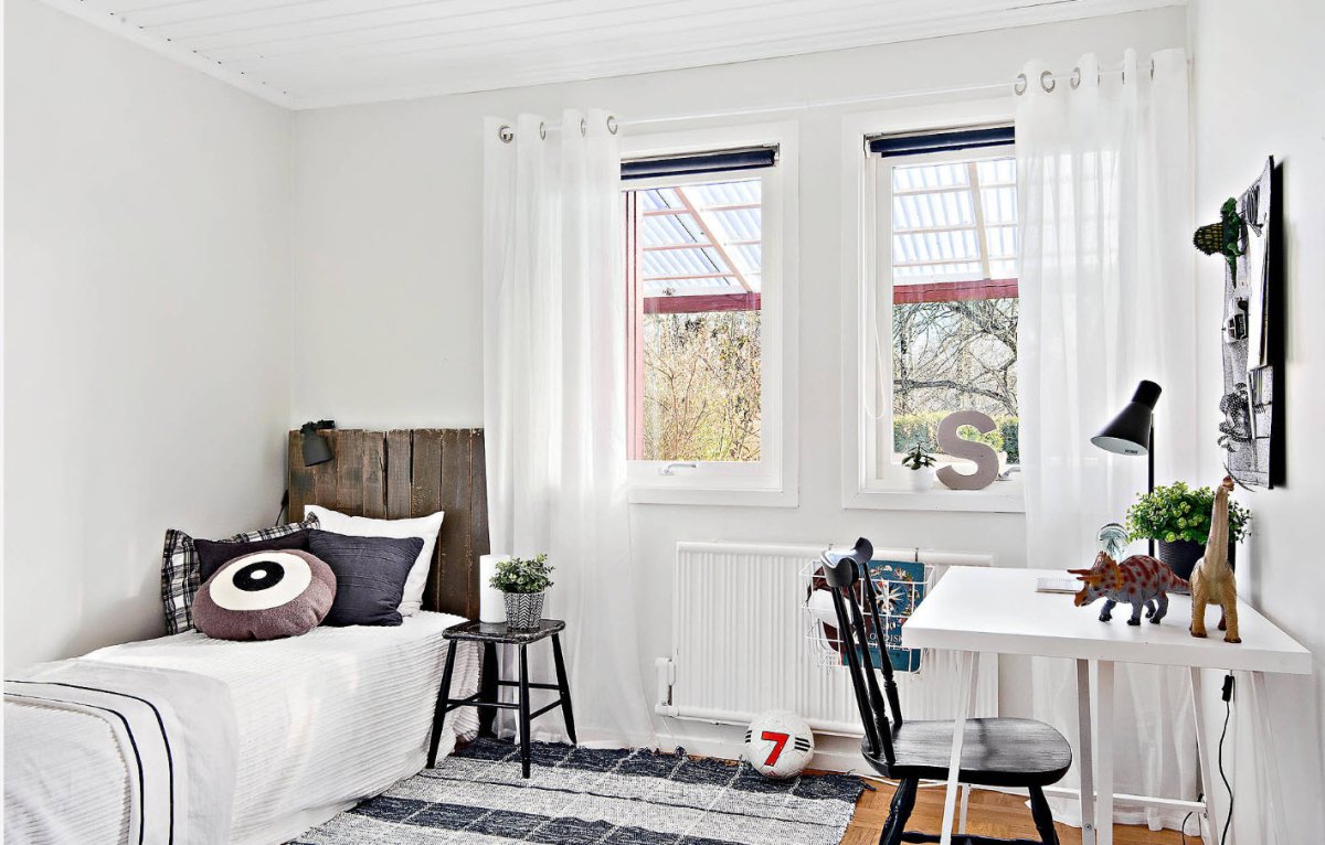 Занавески в стиле Сканди